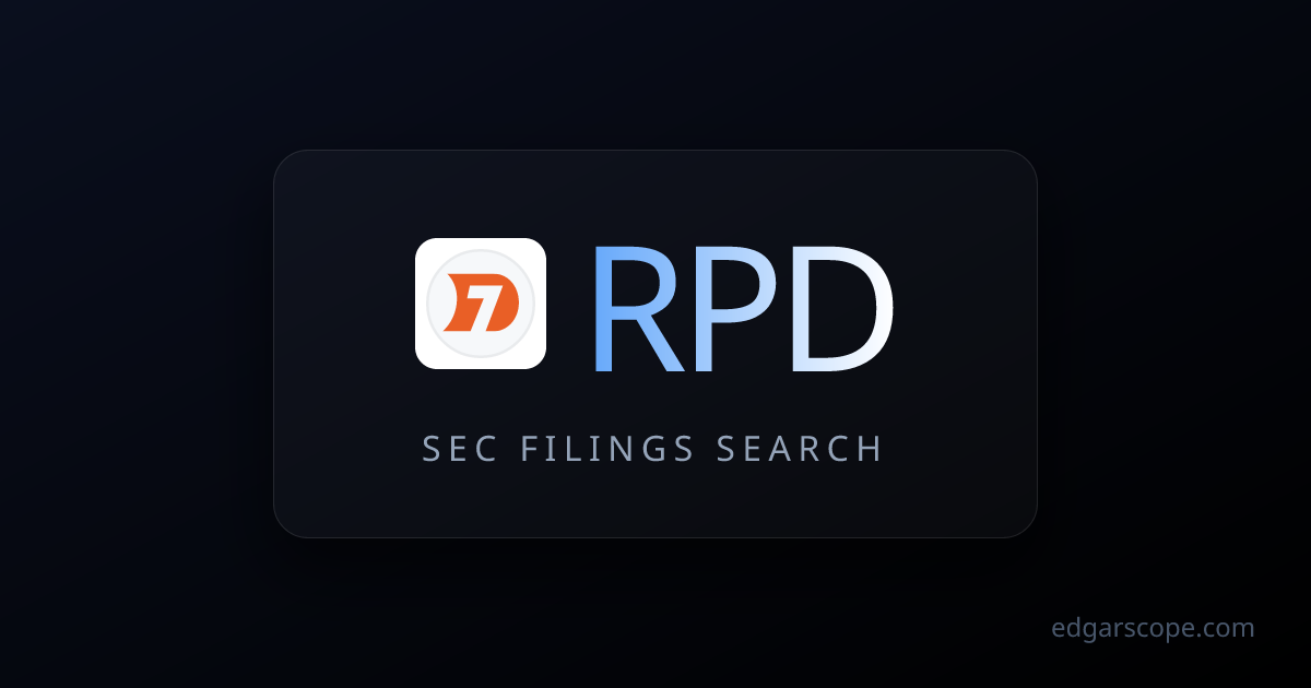 RPD SEC Filings | SEC Document SEARCH